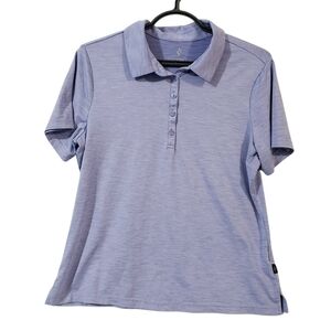 SKECHERS Womens Size Medium Lilac Short Sleeve Collared Polo Shirt Activewear